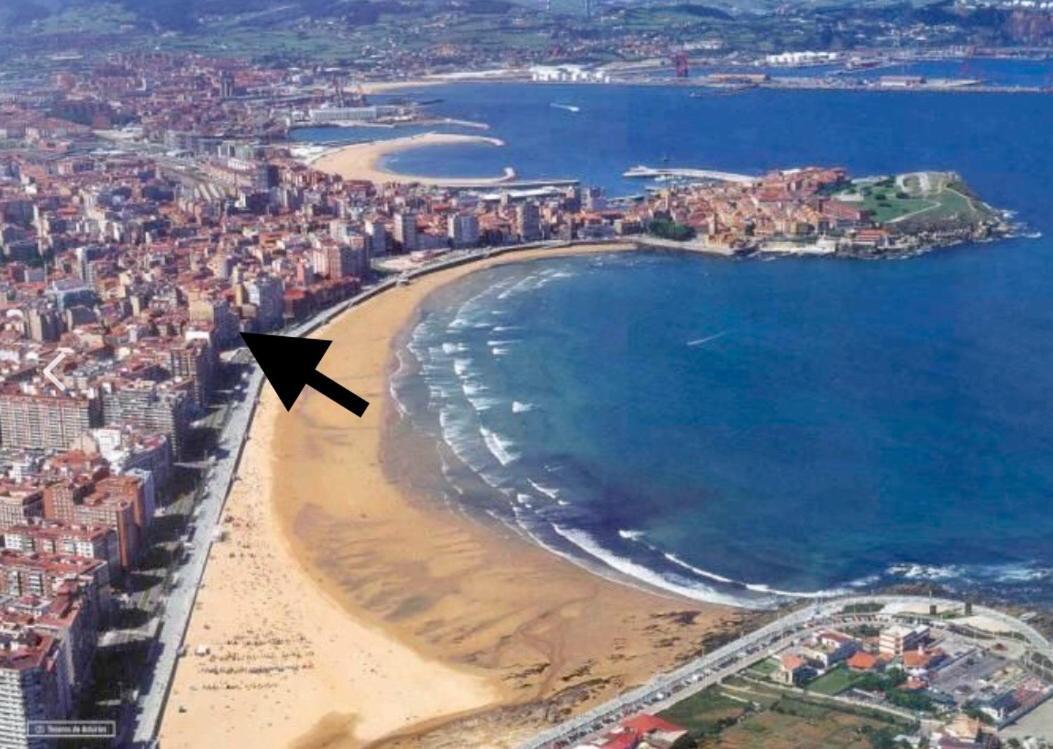 Atico Marques Playa Centro - Garaje Opcional Apartment Gijón Exterior foto